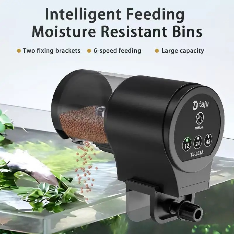 Aquarium Fertilizer - Aquarium-Feeder, intelligenter zeitgesteuerter Feeder, dekoratives Fischschildkrötenfutter,