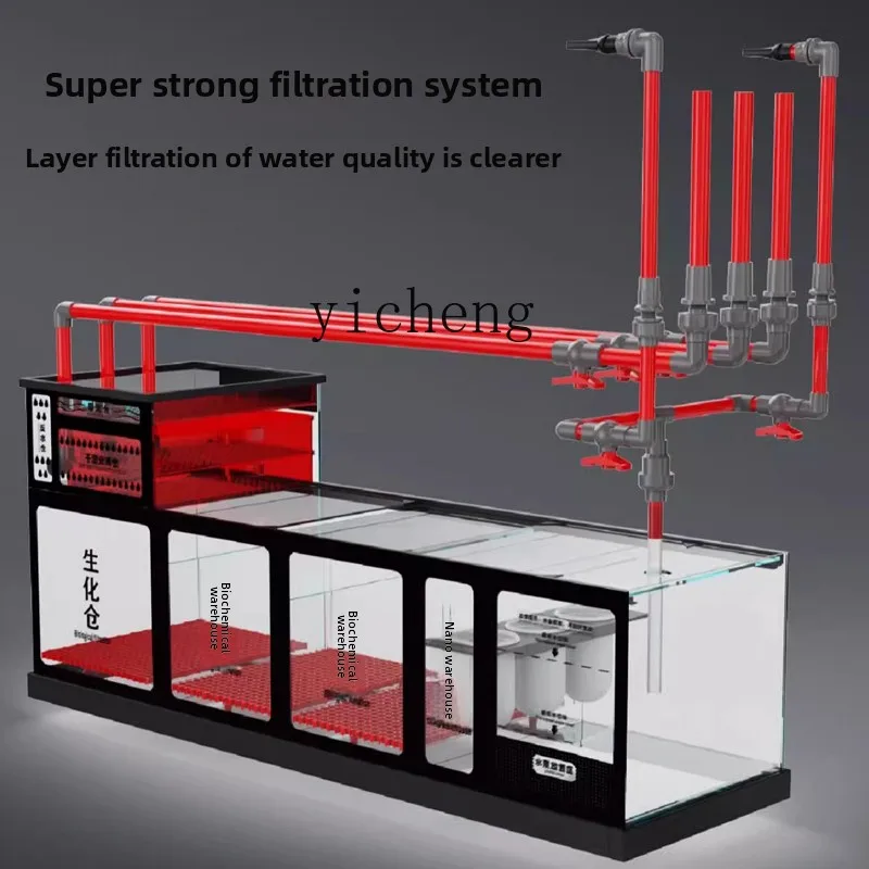 Live Plant Aquarium - L14 Aquarium aus ultraweißem Glas, Wasserpflanzenbecken,