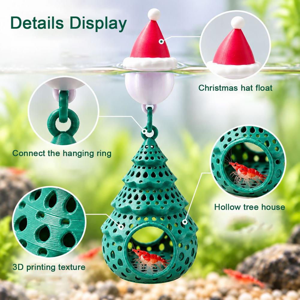 Aquarium Plant Substrate - Schwebende Aquarium-Dekoration für Fische, schwebender Weihnachtsbaum