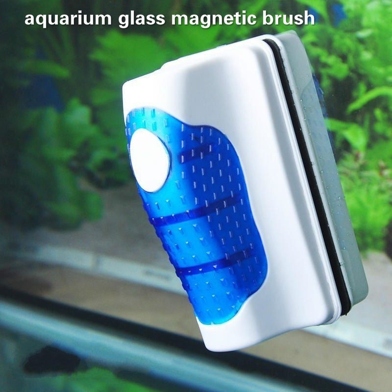 Planted Aquarium Cleaning - Aquarium-Glasschaber, schwimmender Aquarium-Reiniger, supermagnetische Reinigungsbürste für