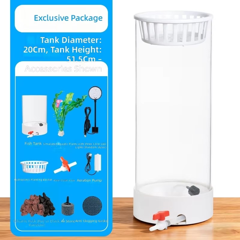 Rundes 15L Glas-Aquarium Großh – Live Plant Aquarium Bewertung und Preis