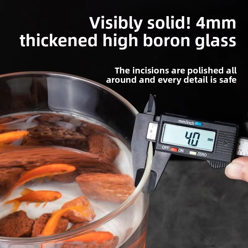 Rundes 15L Glas-Aquarium Großh – Live Plant Aquarium Bewertung und Preis