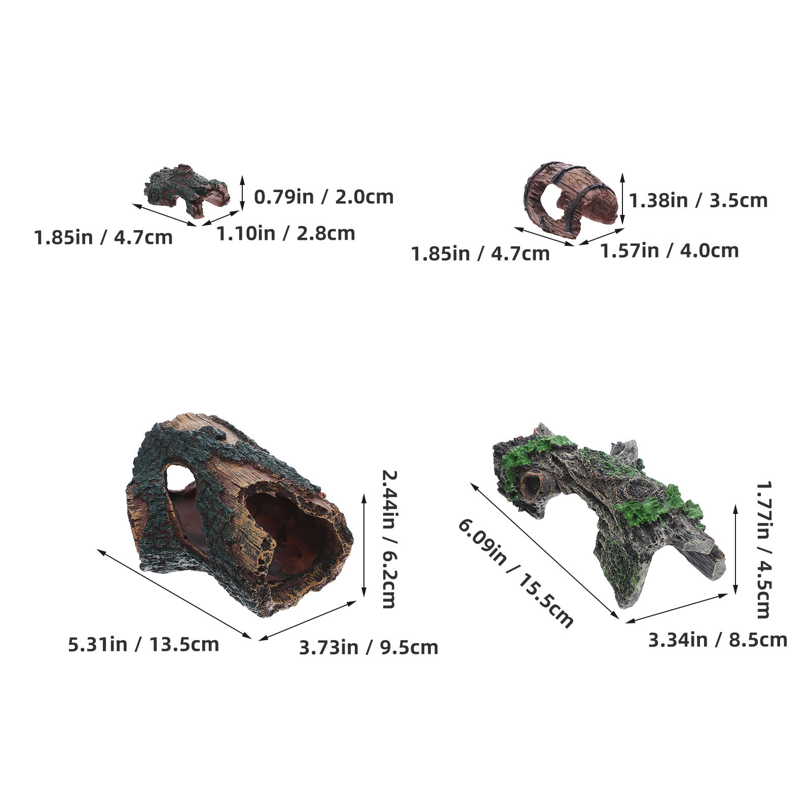 4 Stück künstliches Harz-Treib – Aquarium Driftwood Bewertung und Preis