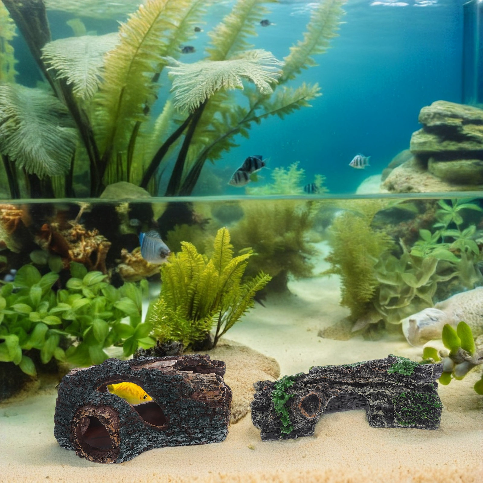 4 Stück künstliches Harz-Treib – Aquarium Driftwood Bewertung und Preis