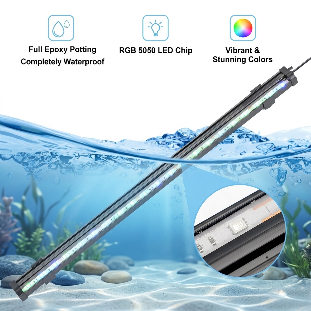 USB LED Aquarium-Luftblasenlic – Aquarium Plant Light Bewertung und Preis