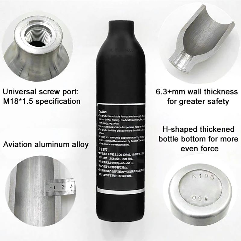 Hochdruck Flasche Gewinde M18  – Aquarium Liquid Carbon Bewertung und Preis